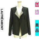 \超得★20%OFFクーポンで15136円/ ロートレアモン LAUTREAMONT ジャケット レディース 春 ブラック M フロントオープンジャケット 【中...