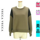 \週末限定★3000円OFFクーポン配布中/ イェッカヴェッカ YECCA VECCA スウェット パーカー レディース 春 長袖 カーキ M バイカラースウェ...