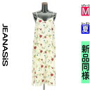 【5/8値下げ】【中古】【古着】 ジーナシス JEANASiS キャミワンピース ワンピース 花柄ロングキャミワンピース 夏物 春夏 アイボリー