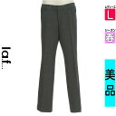 \週末限定★3000円OFFクーポン配布中/ ラエフ la.f... パンツ レディース 春 グレー L チェック柄ストレッチパンツ 【中古】【古着】【セール】