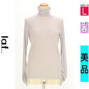 \週末限定★3000円OFFクーポン配布中/ ラエフ la.f... ニット レディース 春 長袖 パープル L タートルネックシアーリブニット 【中古】【古着...