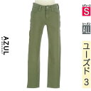 【5/8値下げ】【中古】【古着】 アズールバイマウジー AZUL BY MOUSSY デニムパンツ パンツ スキニーデニムパンツ オールシーズン カーキ