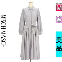 【5/8値下げ】【中古】【古着】 ミッシュマッシュ MISCH MASCH ワンピース チュニック ワンピース ベルト付きロングフレアシャツワンピース 春物 春秋 春夏 パープル