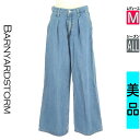 【5/8値下げ】【中古】【古着】 バンヤードストーム BARNYARDSTORM デニムパンツ パンツ ワイドデニムパンツ オールシーズン ブルー