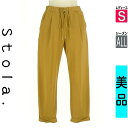 【5/8値下げ】【中古】【古着】 ストラ Stola. パンツ パンツ ロールアップテーパードパンツ オールシーズン ベージュ