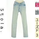 【5/8値下げ】【中古】【古着】 ストラ Stola. デニムパンツ パンツ スリムデニムパンツ オールシーズン ブルー