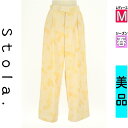 【5/8値下げ】【中古】【古着】 ストラ Stola. パンツ パンツ 大柄ワイドパンツ 春物 春秋 春夏 イエロー