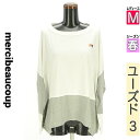 \激得★30%OFFクーポンで1925円/メルシーボークー mercibeaucoup Tシャツ レディース 春 長袖 グレー M バイカラーオーバーサイズドル...