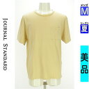 【5/8値下げ】【中古】【古着】 ジャーナルスタンダード JOURNAL STANDARD カットソー プルオーバー トップス 胸ポケット付きTシャツ 夏物 春夏 ベージュ