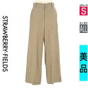 【5/8値下げ】【中古】【古着】 ストロベリーフィールズ STRAWBERRY-FIELDS パンツ パンツ ICHIE STRAWBERRY-FIELDS チェックパンツ オールシーズン ブラウン