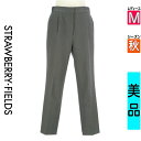 【5/8値下げ】【中古】【古着】 ストロベリーフィールズ STRAWBERRY-FIELDS パンツ パンツ センタープレステーパードパンツ 秋物 秋冬 春秋 グレー