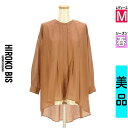 【5/19値下げ】【中古】【古着】 ヒロコビス HIROKO BIS ブラウス シャツ eSSeNtieL HIROKO BIS ロングシアーブラウス 春物 春秋 春夏 ブラウン