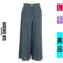 【5/8値下げ】【中古】【古着】 ヒロコビス HIROKO BIS パンツ パンツ パイピングポケットニットワイドパンツ 冬物 冬 秋冬 紺色/ネイビー