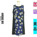 【5/8値下げ】【中古】【古着】 ヒロコビス HIROKO BIS ワンピース チュニック ワンピース ドット柄膝上起毛ワンピース 冬物 冬 秋冬 グレー