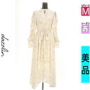 【5/8値下げ】【中古】【古着】 ダズリン dazzlin ワンピース チュニック ワンピース オープンショルダーロングシフォンワンピース 春物 春秋 春夏 アイボリー
