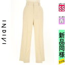 \週末限定★3000円OFFクーポン配布中/ インディヴィ INDIVI パンツ レディース 春 ベージュ SS センタープレスストレートパンツ 【中古】【古着...