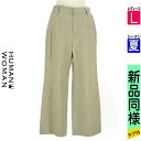 【6/3値下げ】【中古】【古着】 ヒューマンウーマン HUMAN WOMAN パンツ パンツ 綿麻セミワイドパンツ 夏物 春夏 カーキ