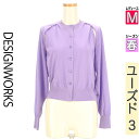 \週末限定★3000円OFFクーポン配布中/ デザインワークス DESIGNWORKS カーディガン ボレロ レディース 春 パープル M レイヤード風ニットカ...