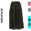 【5/8値下げ】【中古】【古着】 ジーナシス JEANASiS ロングスカート マキシスカート スカート ティアードロングスカート オールシーズン ブラック