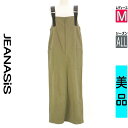 【5/8値下げ】【中古】【古着】 ジーナシス JEANASiS キャミワンピース ワンピース ミリタリーロングキャミワンピース オールシーズン カーキ