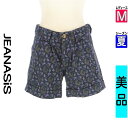 【5/8値下げ】【中古】【古着】 ジーナシス JEANASiS ショートパンツ ハーフパンツ パンツ 花柄ショートパンツ 夏物 春夏 紺色/ネイビー