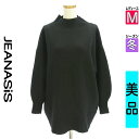 【5/8値下げ】【中古】【古着】 ジーナシス JEANASiS カーディガン ボレロ カーディガン オーバーサイズモックネックニット 冬物 冬 秋冬 ブラック