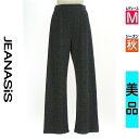 【5/8値下げ】【中古】【古着】 ジーナシス JEANASiS パンツ パンツ ラメニットパンツ 秋物 秋冬 春秋 紺色/ネイビー