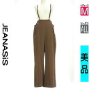 【5/8値下げ】【中古】【古着】 ジーナシス JEANASiS オーバーオール サロペット パンツ バッククロスサロペットパンツ オールシーズン ブラウン