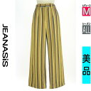 【5/8値下げ】【中古】【古着】 ジーナシス JEANASiS パンツ パンツ ラメマルチストライプパンツ オールシーズン イエロー