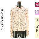【6/3値下げ】【中古】【古着】 ツモリチサト TSUMORI CHISATO ブラウス シャツ フリルネックブラウス 春物 春秋 春夏 ピンク