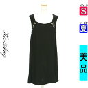 【5/8値下げ】【中古】【古着】 カリアング KariAng キャミワンピース ワンピース 編込みミニワンピース 夏物 春夏 ブラック