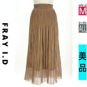 【中古】【古着】 フレイアイディー FRAY I.D ロングスカート マキシスカート スカート 光沢プリーツロングスカート オールシーズン ピンク