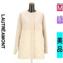 【5/19値下げ】【中古】【古着】 ロートレアモン LAUTREAMONT コート アウター キルティング切替ミドルコート 冬物 冬 秋冬 アイボリー