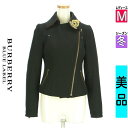 【中古】【古着】 バーバリーブルーレーベル BURBERRY BLUE LABEL ジャケット アウター ブローチ付きウールラインダースジャケット 冬物 冬 秋冬 ブラック