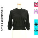 \週末限定★3000円OFFクーポン配布中/ ストロベリーフィールズ STRAWBERRY-FIELDS ニット レディース 春 長袖 ブラック M レイヤード...