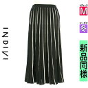【中古】【古着】 インディヴィ INDIVI ロングスカート マキシスカート スカート モノトーンストライプロングニットスカート 冬物 冬 秋冬 ブラック