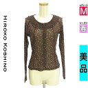 \期間限定!10%OFFクーポンで5049円/ ヒロココシノ HIROKO KOSHINO カーディガン ボレロ レディース 春 グレー M HIROKO KOSHINO TRUNK ダブルジップシアーカーデ 【中古】【古着】【セール】お買い物マラソン全品P5倍