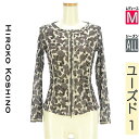 \期間限定!10%OFFクーポンで3168円/ ヒロココシノ HIROKO KOSHINO カーディガン ボレロ レディース オールシーズン グレー M HIROKO KOSHINO TRUNK ダブルジップシアーカーデ 【中古】【古着】【セール】お買い物マラソン全品P5倍