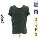 【中古】【古着】 グラム glamb Tシャツ トップス バックプリントTシャツ 夏物 春夏 ブラック