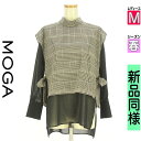 \超得★20%OFFクーポンで17424円/ モガ MOGA アンサンブル レディース 春 ブラック M カットソー+チェックベスト 【中古】【古着】【新着】