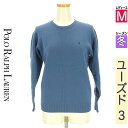 ポロラルフローレン POLO RALPH LAUREN ニット レディース 冬 長袖 紺色/ネイビー M Ralph Lauren ワンポイントニット 【中古】...