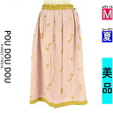 【中古】【古着】 プードゥドゥ POU DOU DOU ロングスカート マキシスカート スカート 花柄ロングスカート 夏物 春夏 ピンク