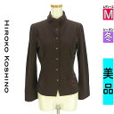 \10%OFFクーポンで6138円★全品P5倍/ ヒロココシノ HIROKO KOSHINO ジャケット レディース 冬 ブラウン M スタンドネックウールジャ...