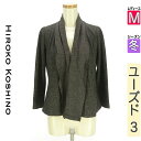 ヒロココシノ HIROKO KOSHINO カーディガン ボレロ レディース 冬 グレー M ウールニットカーディガン 【中古】【古着】【セール】