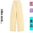 \SS週末限定★25%OFFクーポン/ ニコ アンド niko and... パンツ レディース 冬 アイボリー M リラックスワイドパンツ 【中古】【古着】【セール】ポイント10倍
