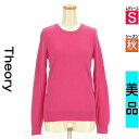セオリー theory ニット レディース 秋 長袖 ピンク S カシミヤニット 【中古】【古着】【セール】