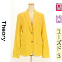 \10%OFFクーポンで5940円★全品P5倍/ セオリー theory ジャケット レディース 春 イエロー M リネン混テーラードジャケット 【中古】【古着...