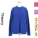 \決算★22%OFFクーポンで2574円/ セオリー theory ニット レディース 冬 長袖 ブルー S カシミヤニット 【中古】【古着】【セール】