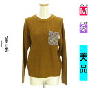サニーレーベル URBAN RESEARCH Sonny Label ニット レディース 冬 長袖 ブラウン M チェックポケット付きニット 【中古】【古着】【セール】