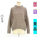 \期間限定!10%OFFクーポンで3168円/ デッサン Dessin ニット レディース 冬 長袖 グレー M モックネックモールニット 【中古】【古着】【セール】お買い物マラソン全品P5倍